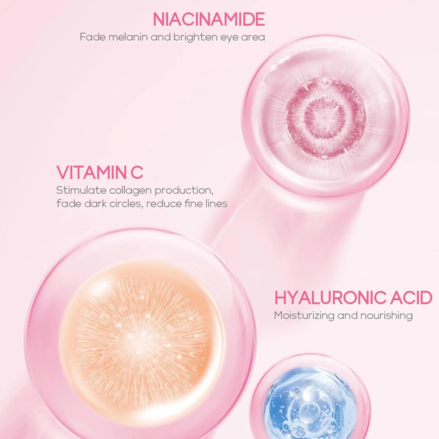 Sakura - Sérum Crème de Massage des Yeux Roll Ball Essence Raffermissant